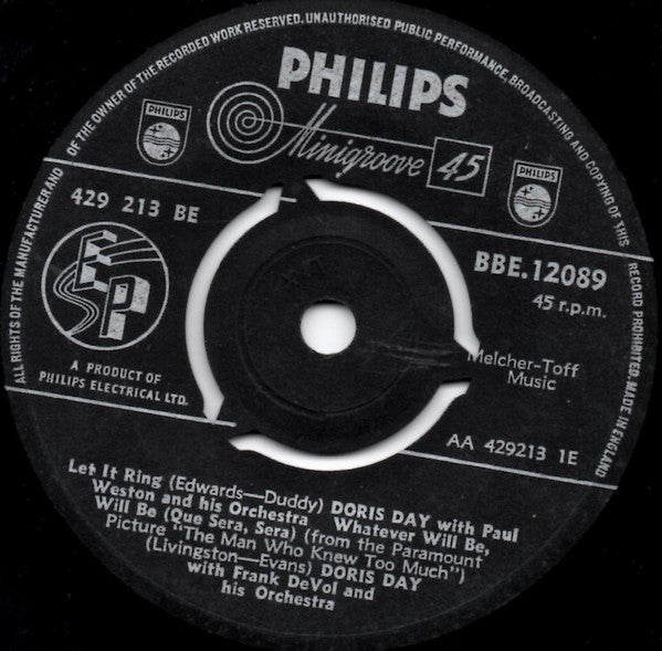 Doris Day : Doris Day No. 2 (7", EP)