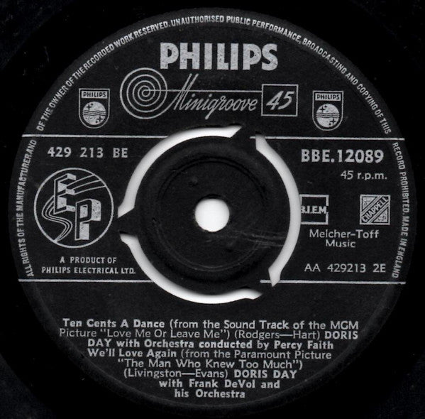 Doris Day : Doris Day No. 2 (7", EP)