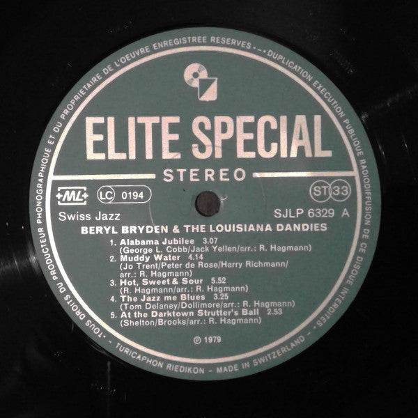 Beryl Bryden & Louisiana Dandies : Beryl Bryden & The Louisiana Dandies (LP, Album)