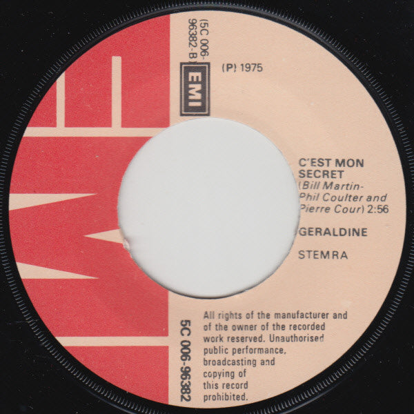 Geraldine : Toi / C'est Mon Secret  (7", Single)