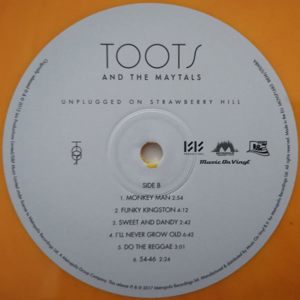Toots & The Maytals : Unplugged On Strawberry Hill (LP, Ltd, Num, RE, Sun)