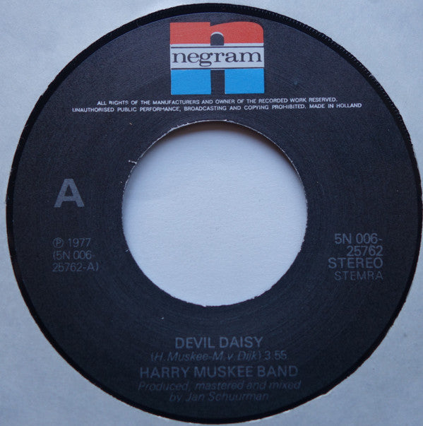 Harry Muskee Band : Devil Daisy / Bad News (7", Single)