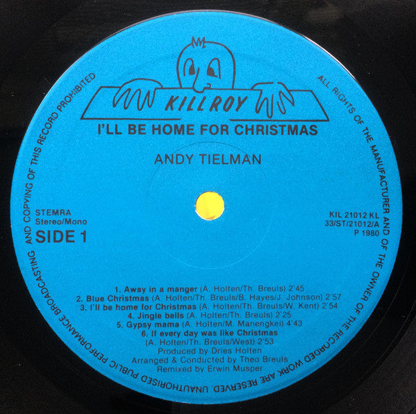 Andy Tielman : I'll Be Home For Christmas (LP)