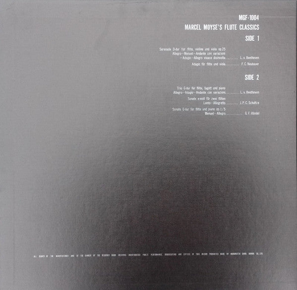 Marcel Moyse : Marcel Moyse Virtuoso Series 3 (LP)