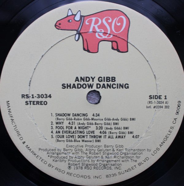 Andy Gibb : Shadow Dancing (LP, Album, Ter)