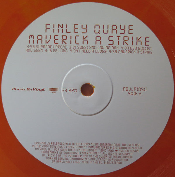 Finley Quaye : Maverick A Strike (LP, Album, Ltd, Num, RE, Ora)