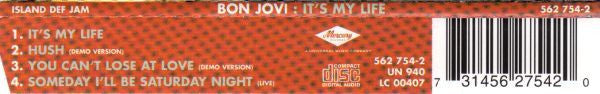 Bon Jovi : It's My Life (CD, Single, Enh)