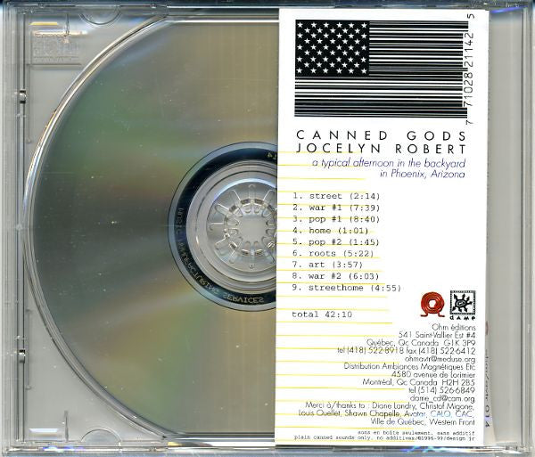 Jocelyn Robert : Canned Gods (CD, Album)