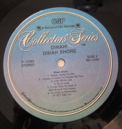 Dinah Shore : Dinah! (LP, Comp)