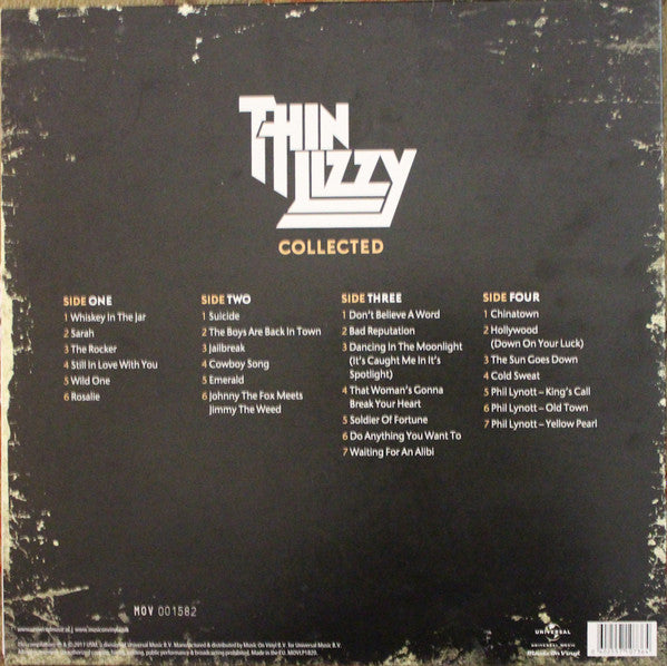 Thin Lizzy : Collected (2xLP, Comp, Ltd, Num, Sil)