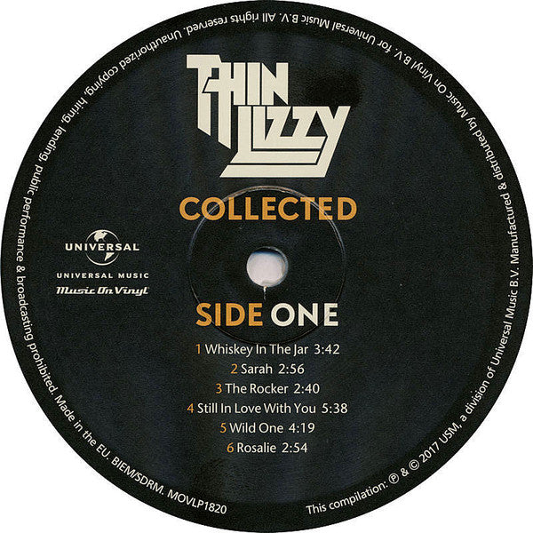 Thin Lizzy : Collected (2xLP, Comp, Ltd, Num, Sil)