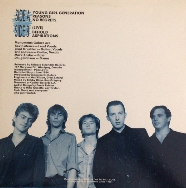 Monuments Galore : Young Girl Generation (12", EP)