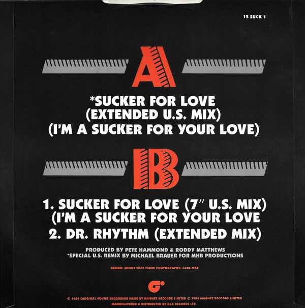 B-biz-R : Sucker For Love (12", Single, Pic)