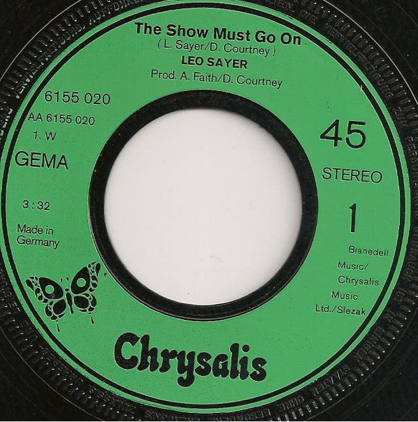 Leo Sayer : The Show Must Go On (7", Single, mou)