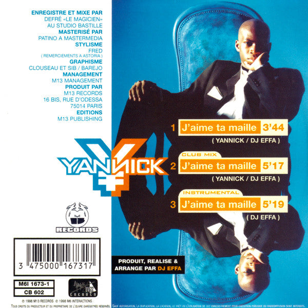 Yannick (4) : J'aime Ta Maille (CD, Single)