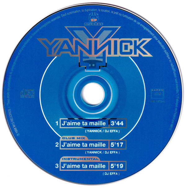 Yannick (4) : J'aime Ta Maille (CD, Single)