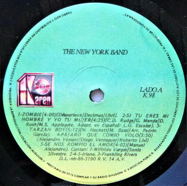 The New York Band : Wilfrido Vargas Presenta (LP, Album)