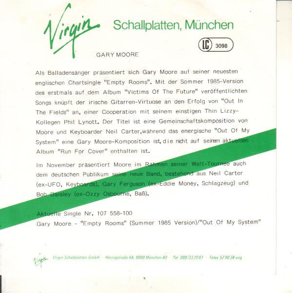 Gary Moore : Empty Rooms (7", Single)