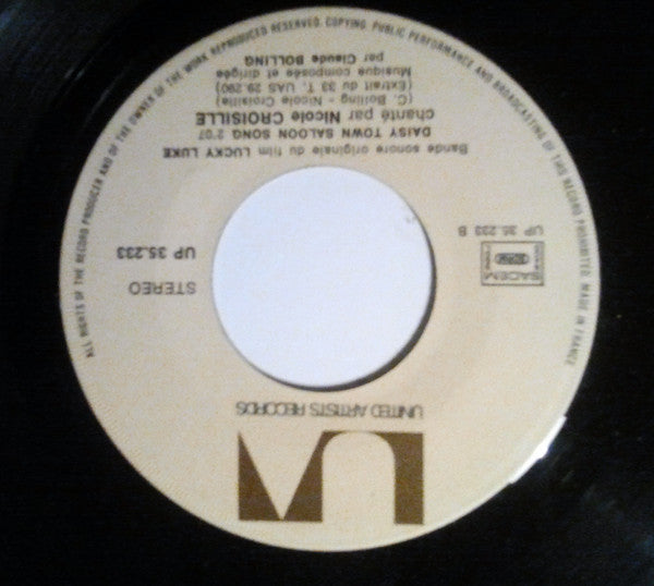 Gérard Rinaldi, Nicole Croisille : Lucky Luke - Bande Originale Du Film (7", Single, Mono)