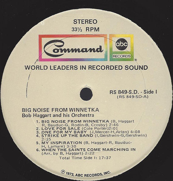 Bob Haggart And His Orchestra : Big Noise From Winnetka (LP)