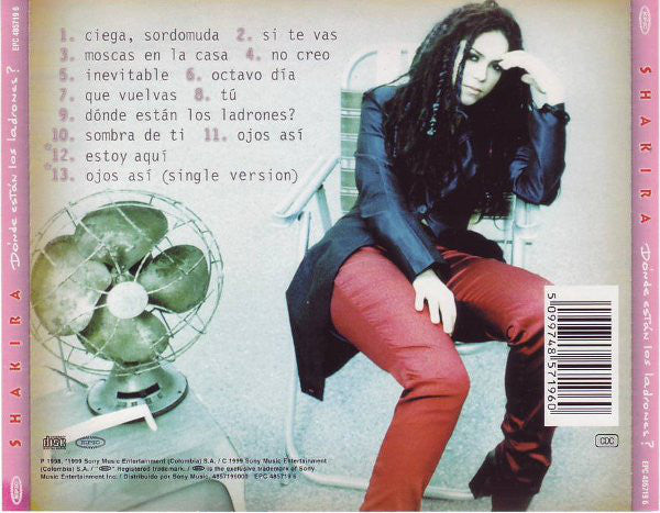 Shakira : Dónde Están Los Ladrones? (CD, Album, RP)