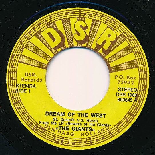 The Giants (8) : Dream Of The West / Little Giant (7", Single)
