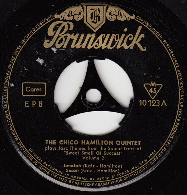 The Chico Hamilton Quintet : Sweet Smell Of Sucess Vol. 2 (7", EP)