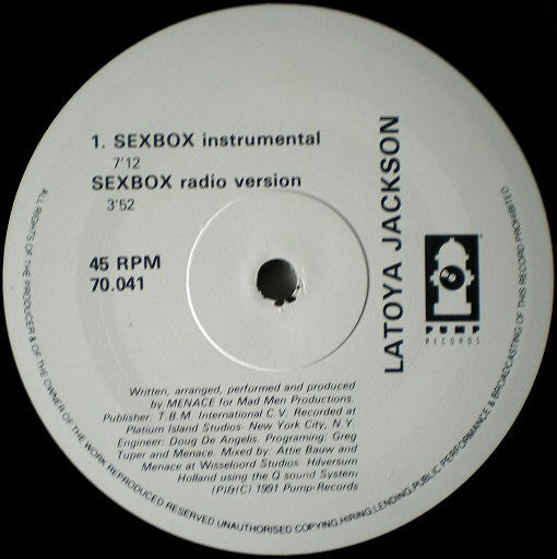 La Toya Jackson : Sexbox (12")