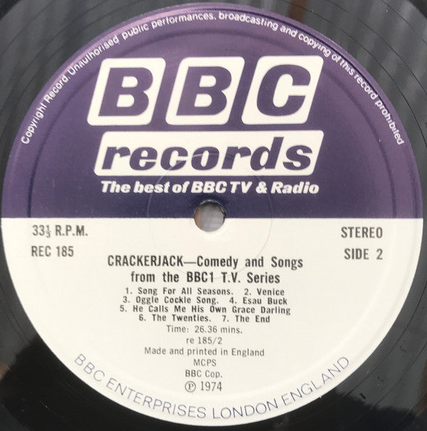 Don MacLean And Peter Glaze With Jacqueline Clarke And Christine Ozanne : Crackerjack (LP, Album)