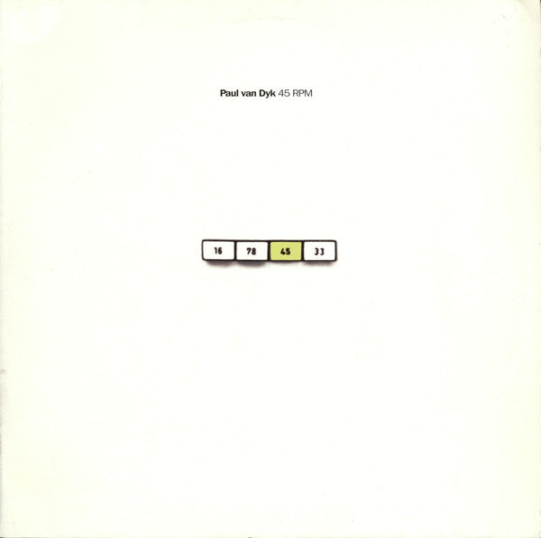 Paul van Dyk : 45 RPM (2x12", Album, Whi)
