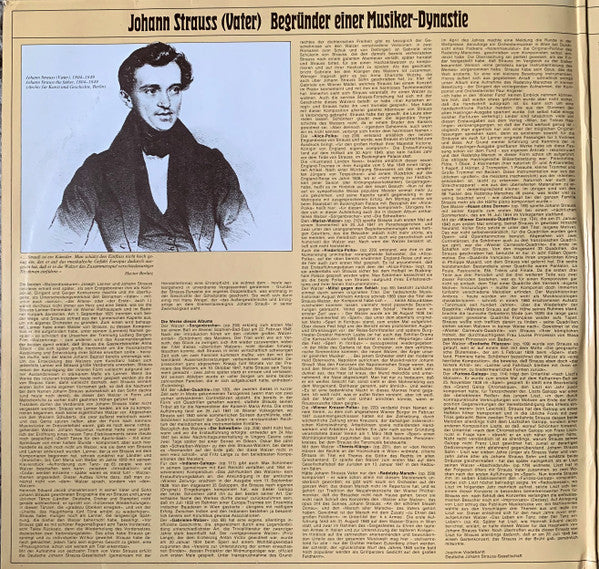 Johann Strauss Sr. - Wiener Kammerorchester, Paul Angerer : Sorgenbrecher (2xLP)