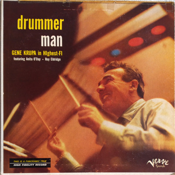 Gene Krupa Featuring Anita O'Day • Roy Eldridge : Drummer Man (LP, Album)