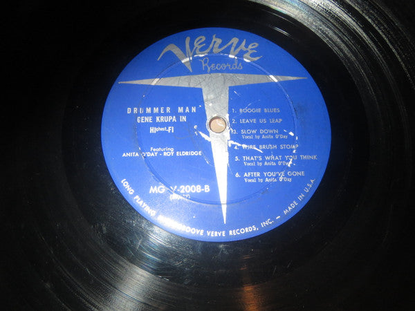 Gene Krupa Featuring Anita O'Day • Roy Eldridge : Drummer Man (LP, Album)