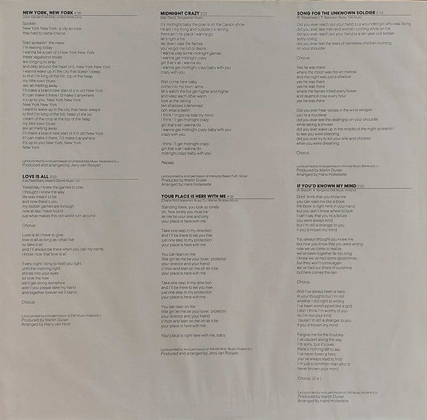 Lee Towers : New York (LP, Album)