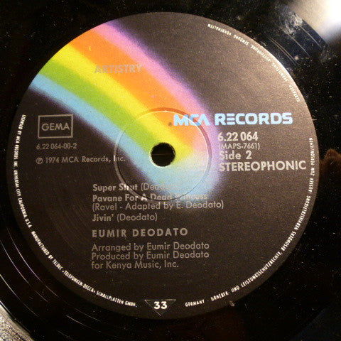 Deodato* : Artistry (LP, Album, RE)