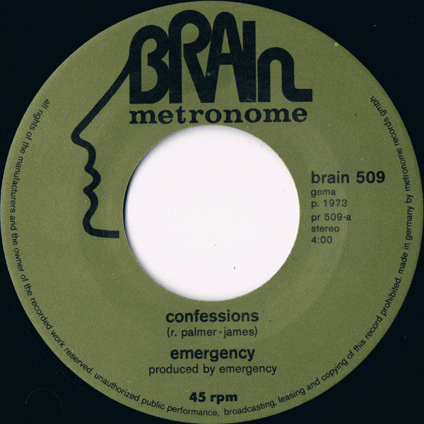Emergency (6) : Confessions / The Flag (7", Single)