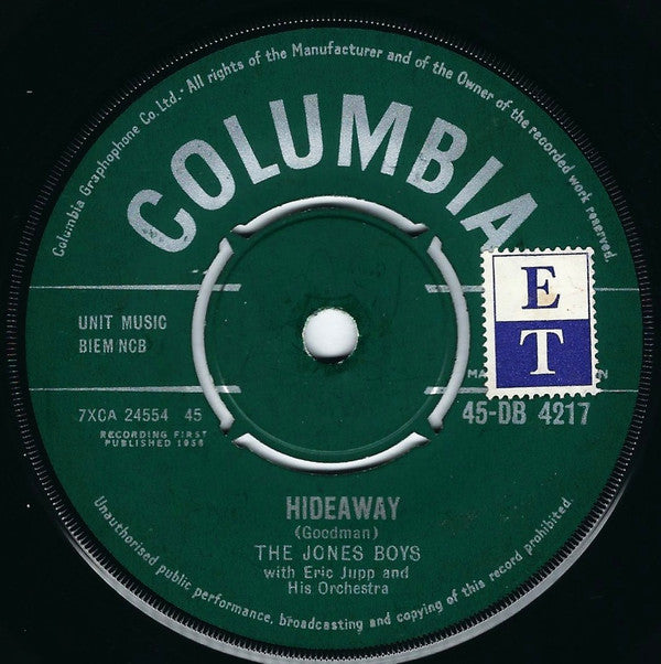 The Four Jones Boys With Eric Jupp And His Orchestra : The Day The Rains Came (7", Mono)