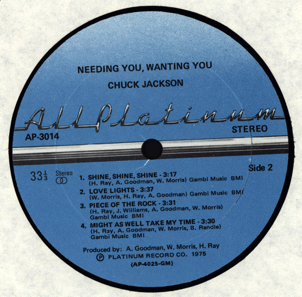 Chuck Jackson : Needing You, Wanting You (LP, Album)