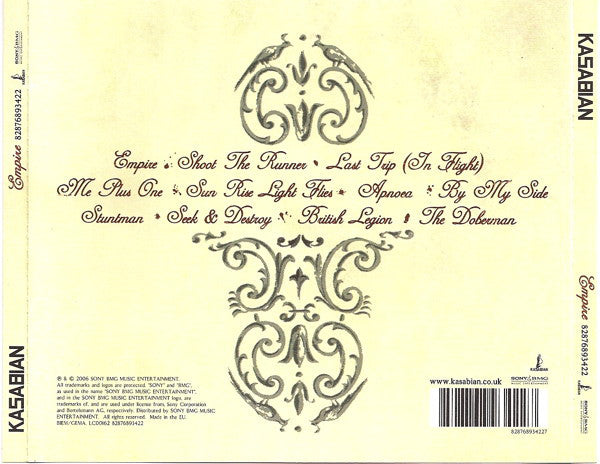 Kasabian : Empire (CD, Album)