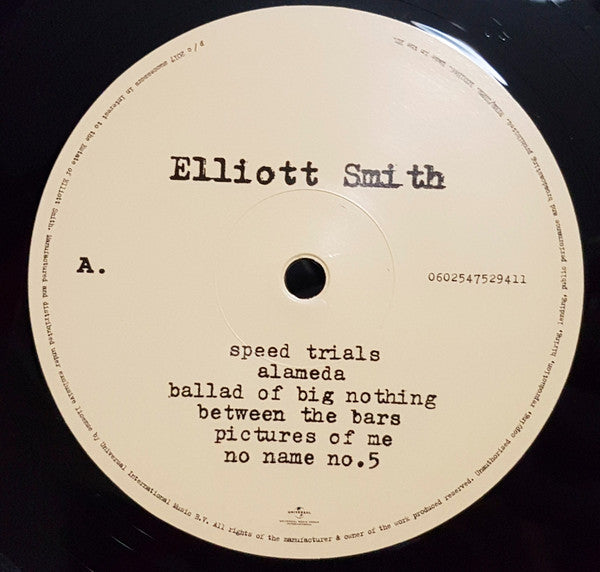 Elliott Smith : Either / Or (LP, Album, RE, 180)