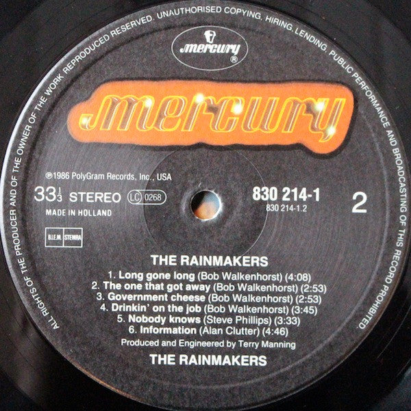The Rainmakers (2) : The Rainmakers (LP, Album)