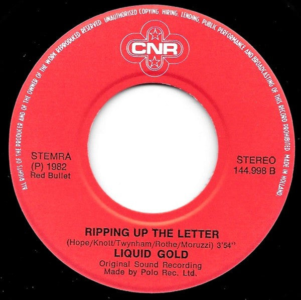 Liquid Gold : Where Did We Go Wrong? (7", Single)