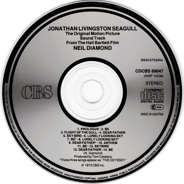Neil Diamond : Jonathan Livingston Seagull (Original Motion Picture Sound Track) (CD, Album, RE)