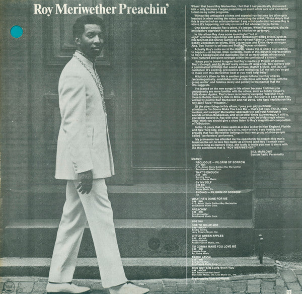 Roy Meriwether : Preachin' (LP, Album, pur)