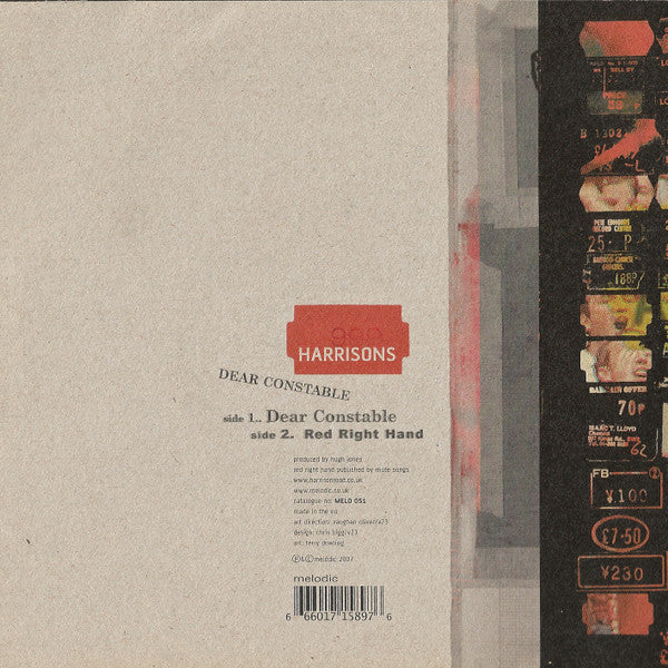 Harrisons : Dear Constable (7", Single, sin)