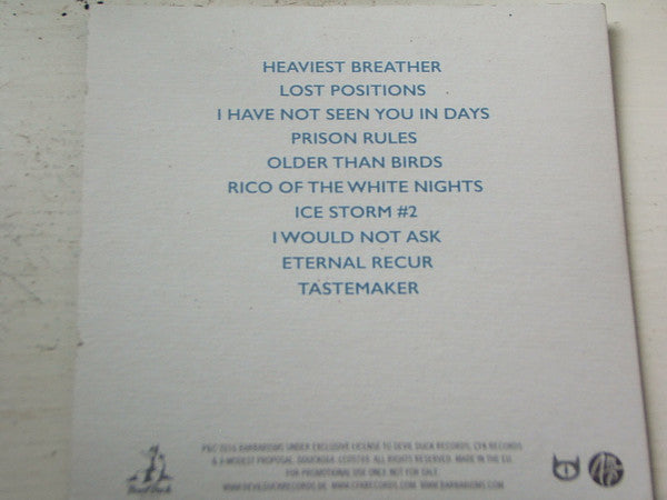 Barbarisms : Browser (CD, Album, Promo)