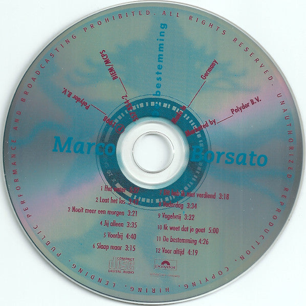 Marco Borsato : De Bestemming (CD, Album)