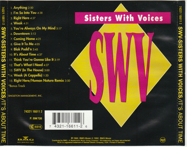 SWV : It's About Time (CD, Album, RE)