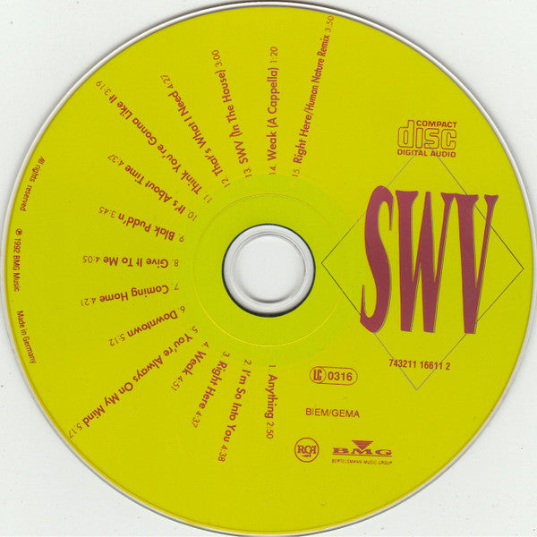 SWV : It's About Time (CD, Album, RE)