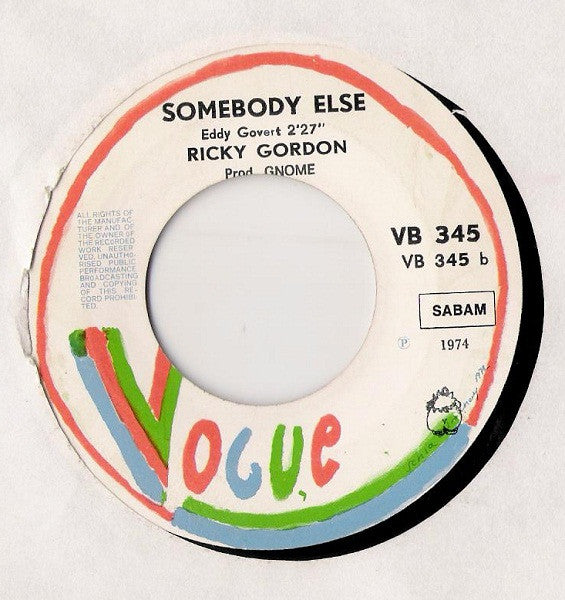 Ricky Gordon : Such A Night / Somebody Else (7", Single)